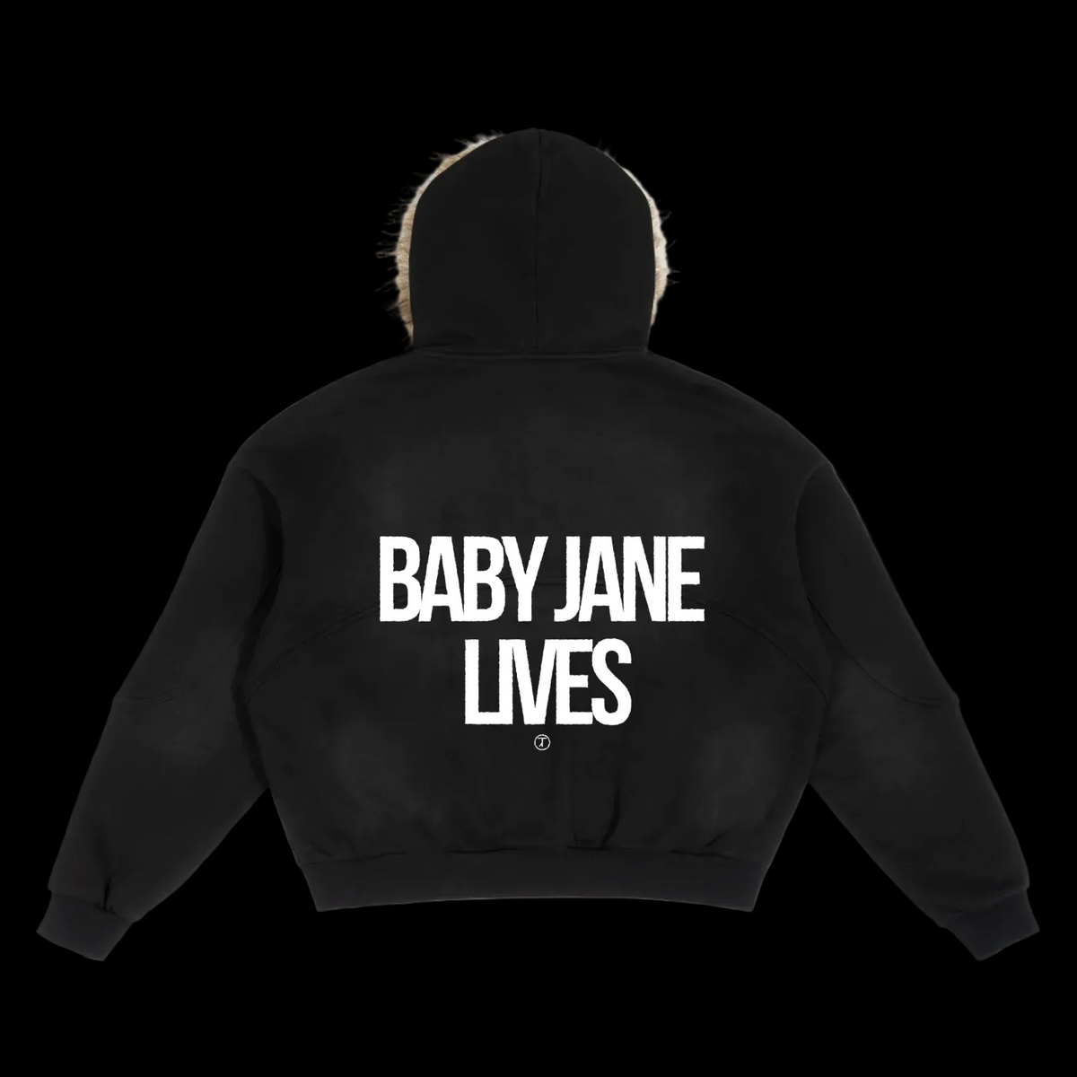 Baby Jane Lives Zip Up - Detachable Faux Fur Hoodie