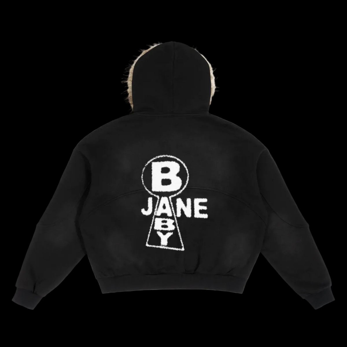Heaven's Gate Zip Up -Detachable Faux Fur Hoodie