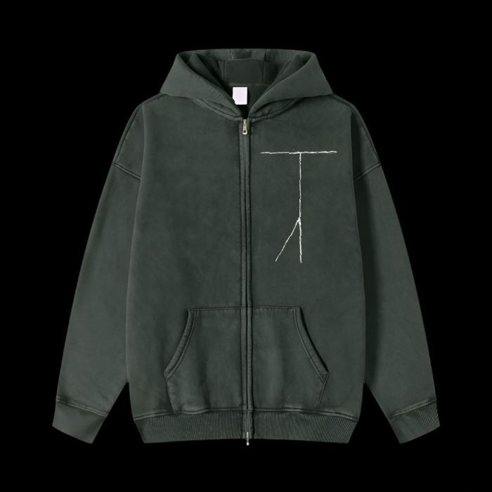 Effigy Snow Washed Zip Hoodie